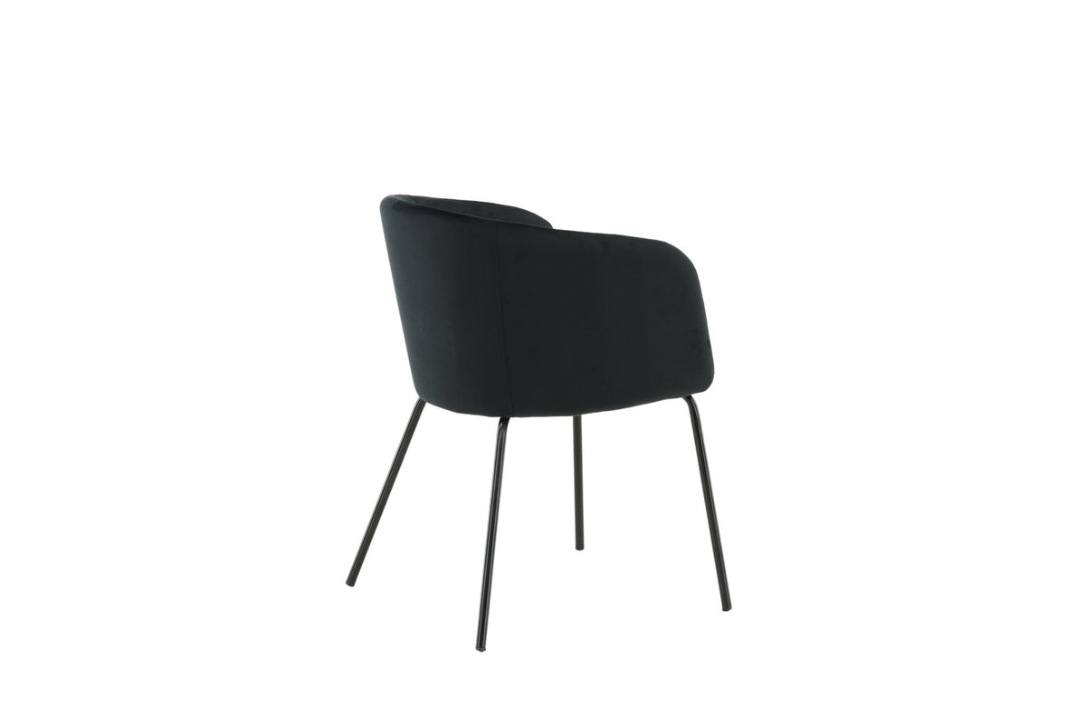 Berit Stuhl in Schwarz präsentiert im Onlineshop von KAQTU Design AG. Schalenstuhl mit Armlehne ist von Venture Home
