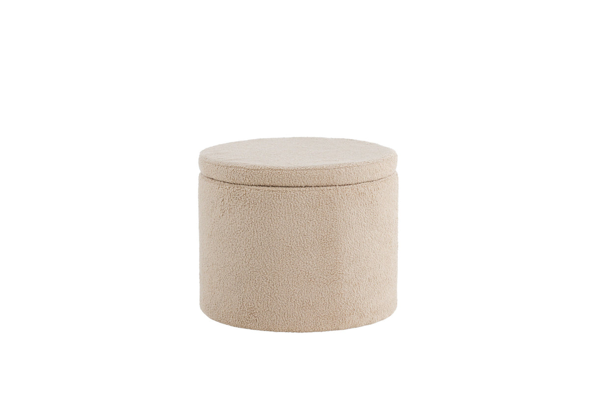 Dunken Ottoman / Pouf in Beige präsentiert im Onlineshop von KAQTU Design AG. Pouf ist von Venture Home