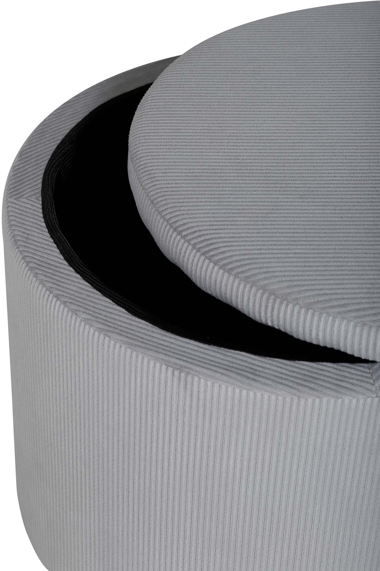 Dunken Ottoman von Venture Home: Moderner Pouf aus beigem Teddystoff, vielseitig einsetzbar und mit cleverem Stauraum für Ihr Zuhause.