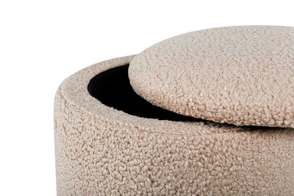 Limpen Ottoman / Pouf in Beige präsentiert im Onlineshop von KAQTU Design AG. Pouf ist von Venture Home