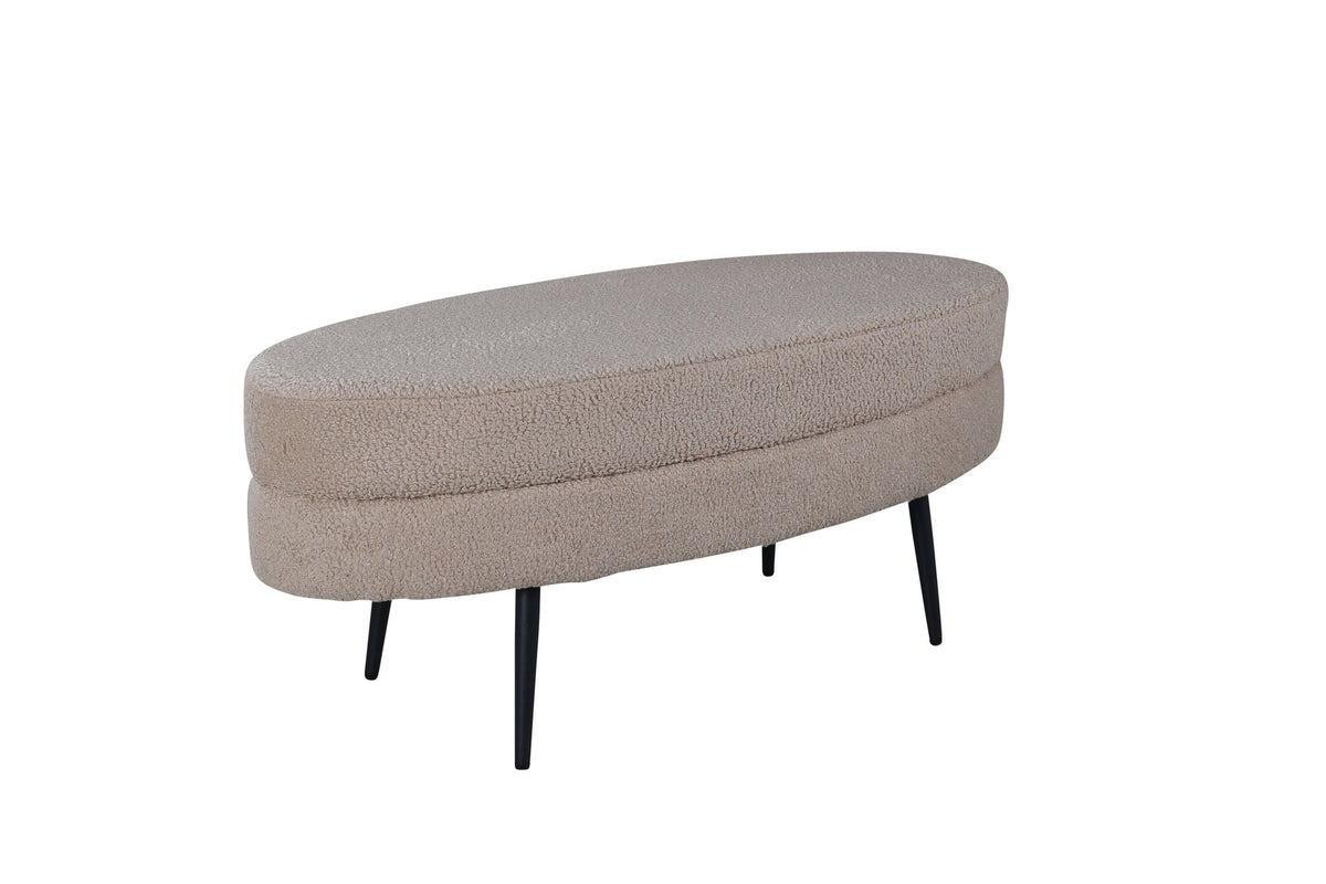 Otto Ottoman / Pouf in Beige präsentiert im Onlineshop von KAQTU Design AG. Ottoman ist von Venture Home