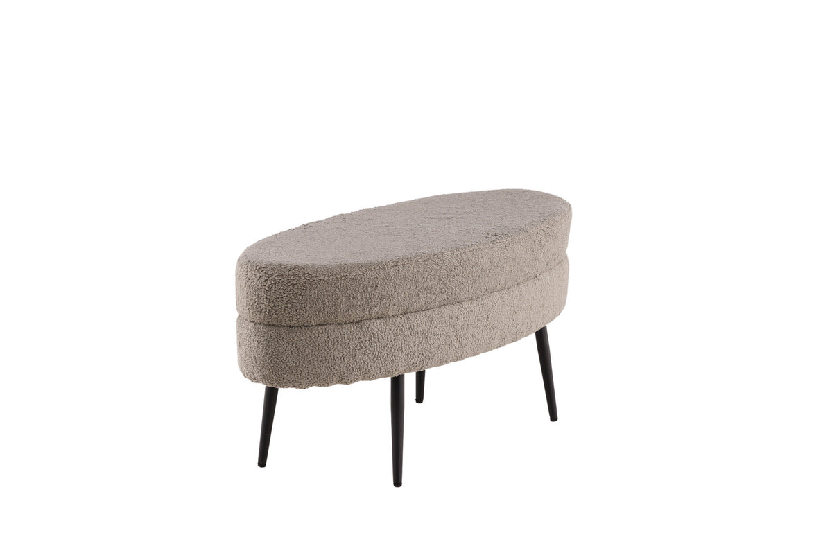 Otto Ottoman / Pouf in Greige präsentiert im Onlineshop von KAQTU Design AG. Ottoman ist von Venture Home