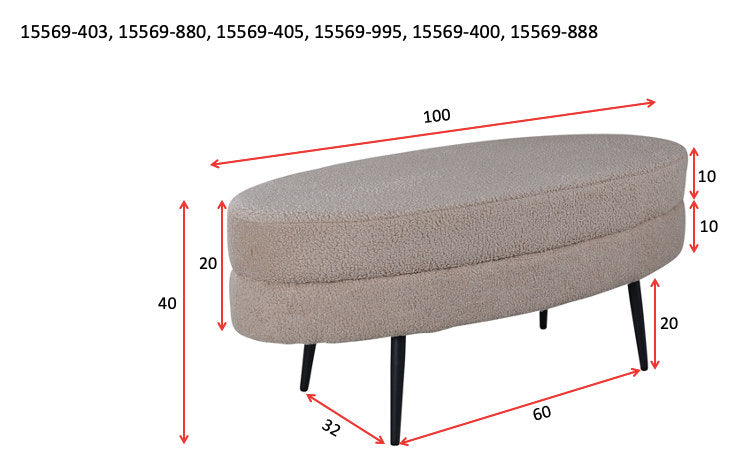Otto Ottoman / Pouf in Greige präsentiert im Onlineshop von KAQTU Design AG. Ottoman ist von Venture Home