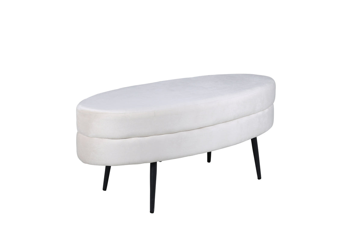 Otto Ottoman / Pouf in Weiss präsentiert im Onlineshop von KAQTU Design AG. Ottoman ist von Venture Home