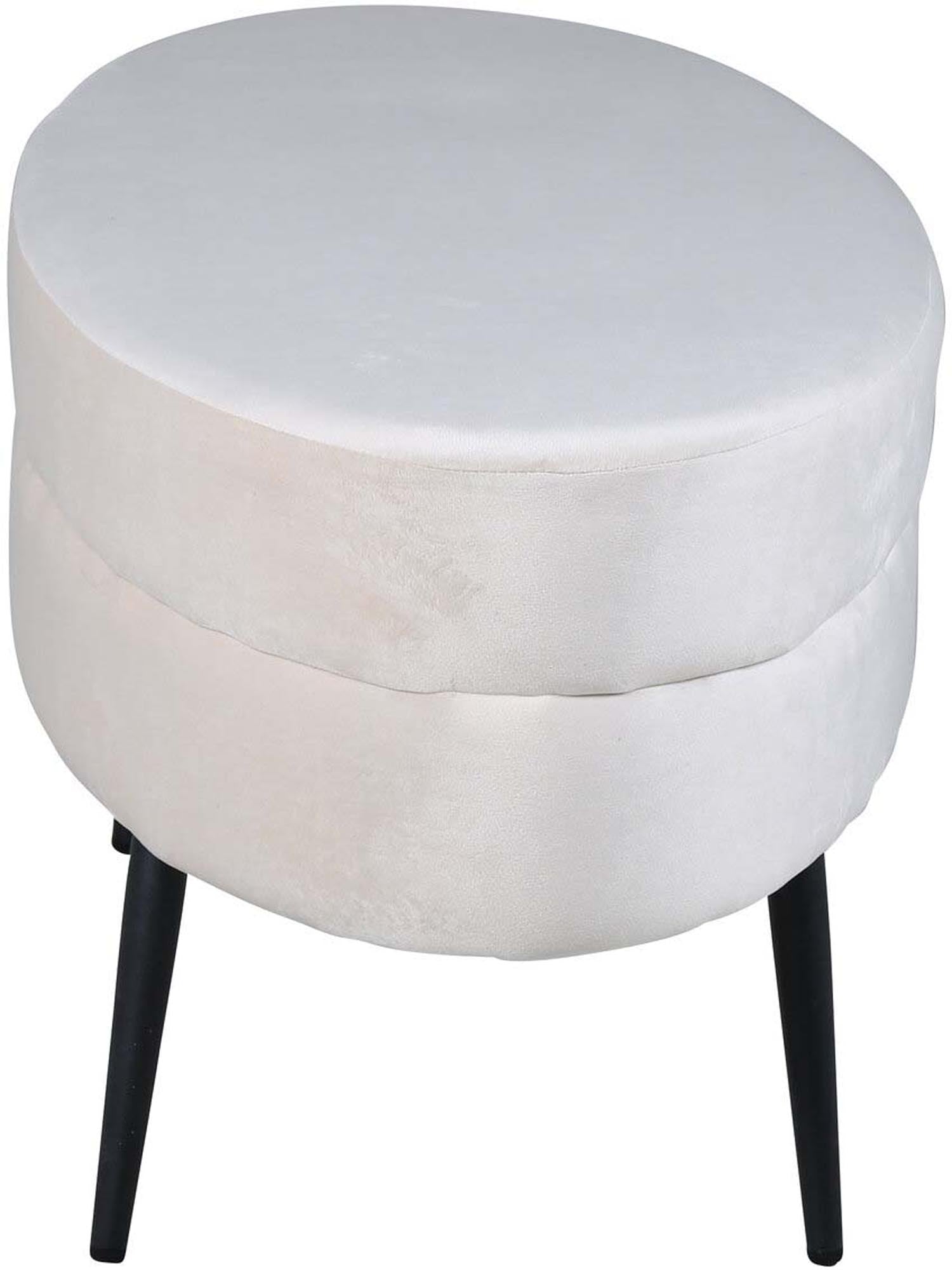 Eleganter Otto Ottoman von Venture Home: Bequemer Pouf in Beige, ideal für jeden Raum und perfekten Komfort.