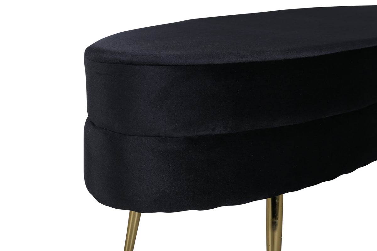 Otto Ottoman / Pouf in Schwarz präsentiert im Onlineshop von KAQTU Design AG. Ottoman ist von Venture Home