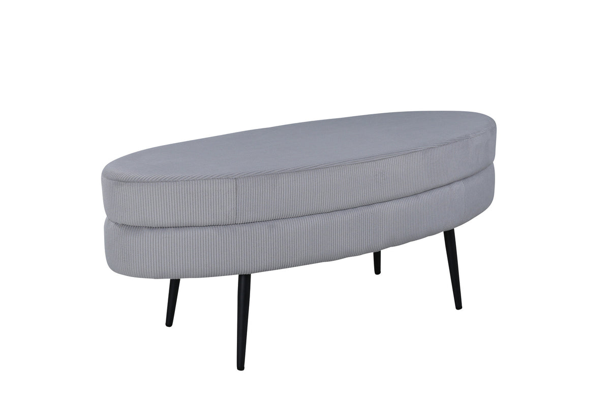 Otto Ottoman / Pouf in Grau präsentiert im Onlineshop von KAQTU Design AG. Ottoman ist von Venture Home
