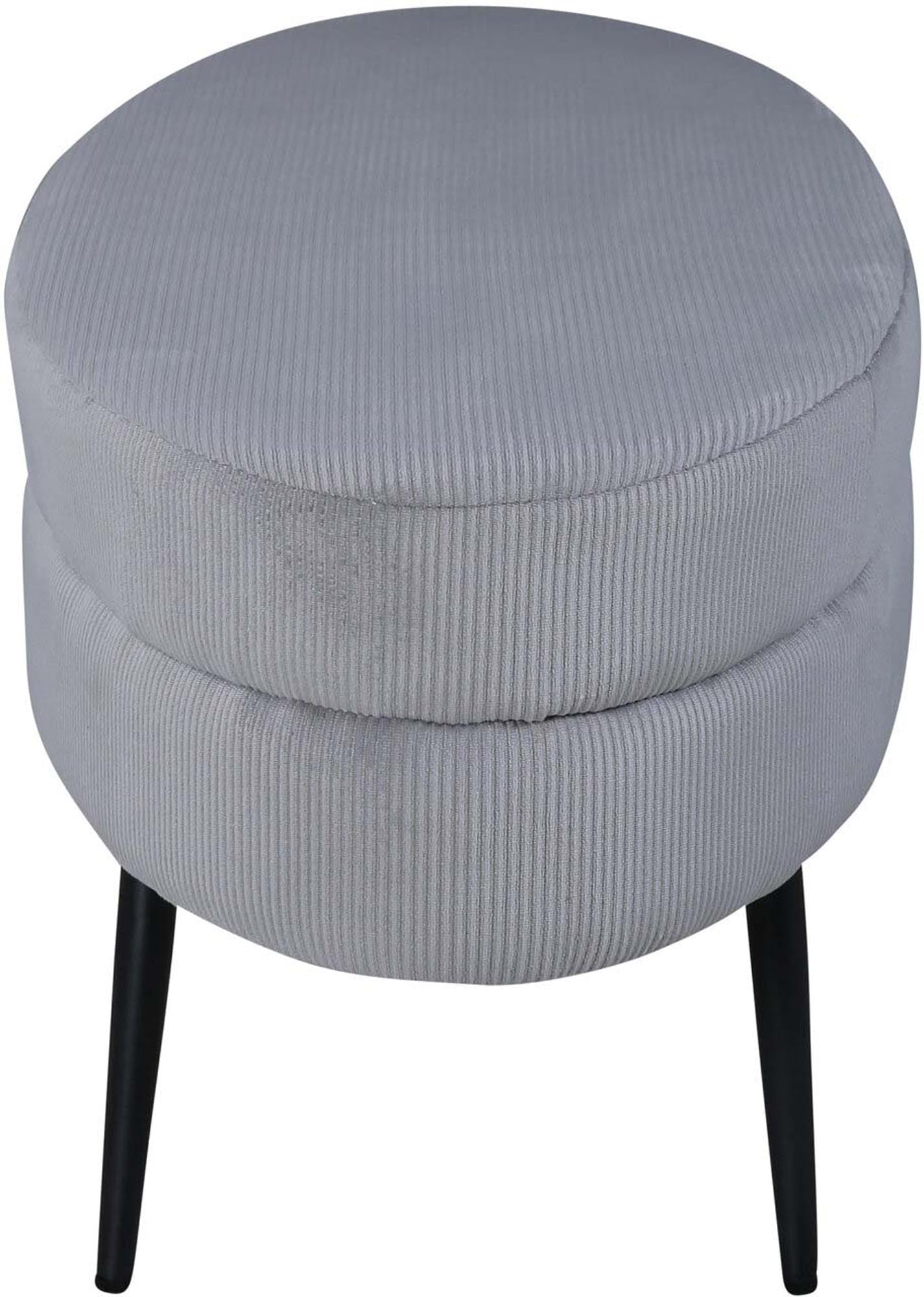 Entdecken Sie den Otto Ottoman von Venture Home – ein eleganter, ovaler Pouf in Beige, der Stil und Komfort in Ihr Zuhause bringt.