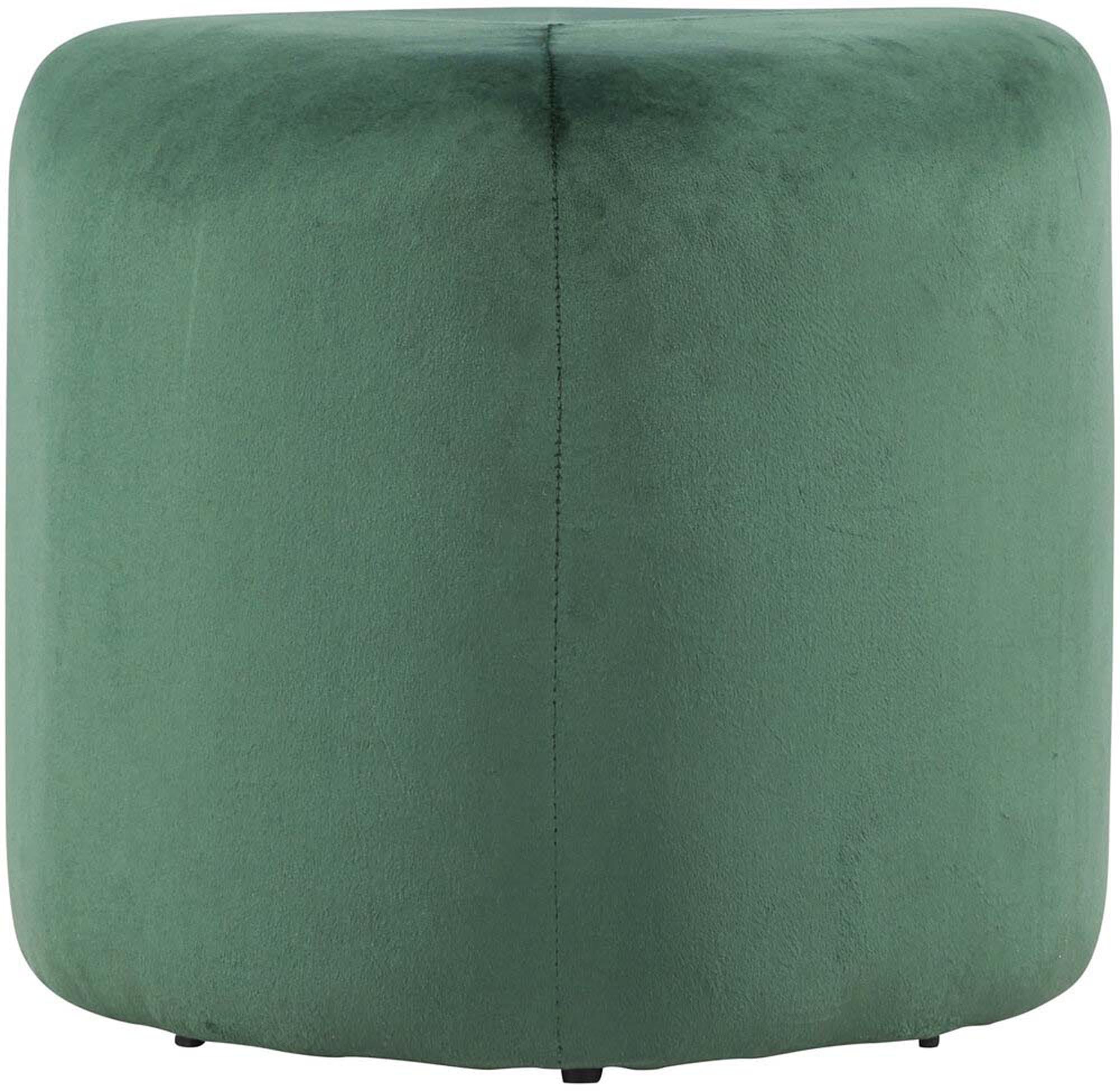 Entdecken Sie den Peg Pouf von Venture Home – ein elegantes, kompaktes Möbelstück aus luxuriösem Samt, ideal für jeden Raum.