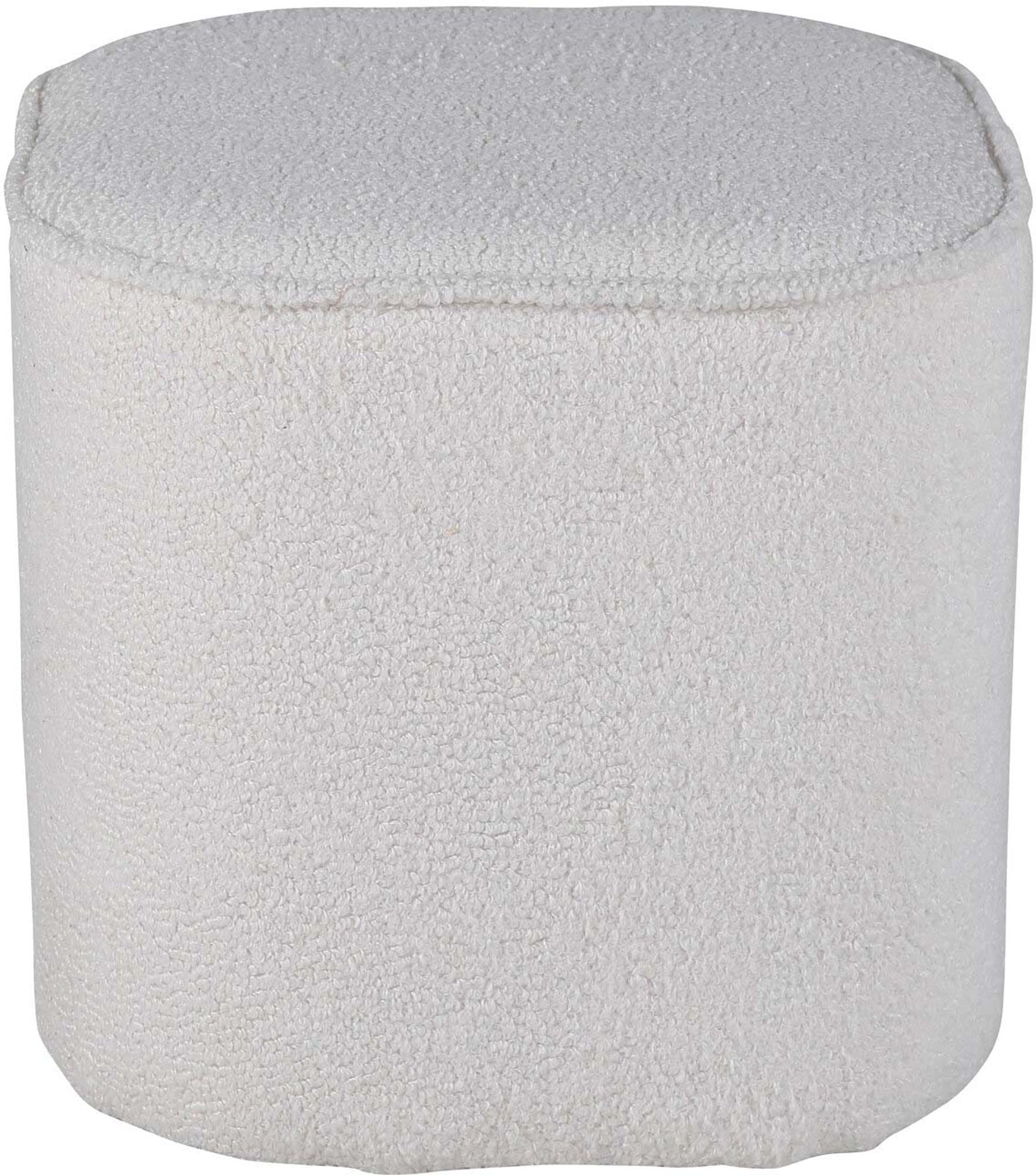 Piff Ottoman / Pouf in Weiss präsentiert im Onlineshop von KAQTU Design AG. Pouf ist von Venture Home