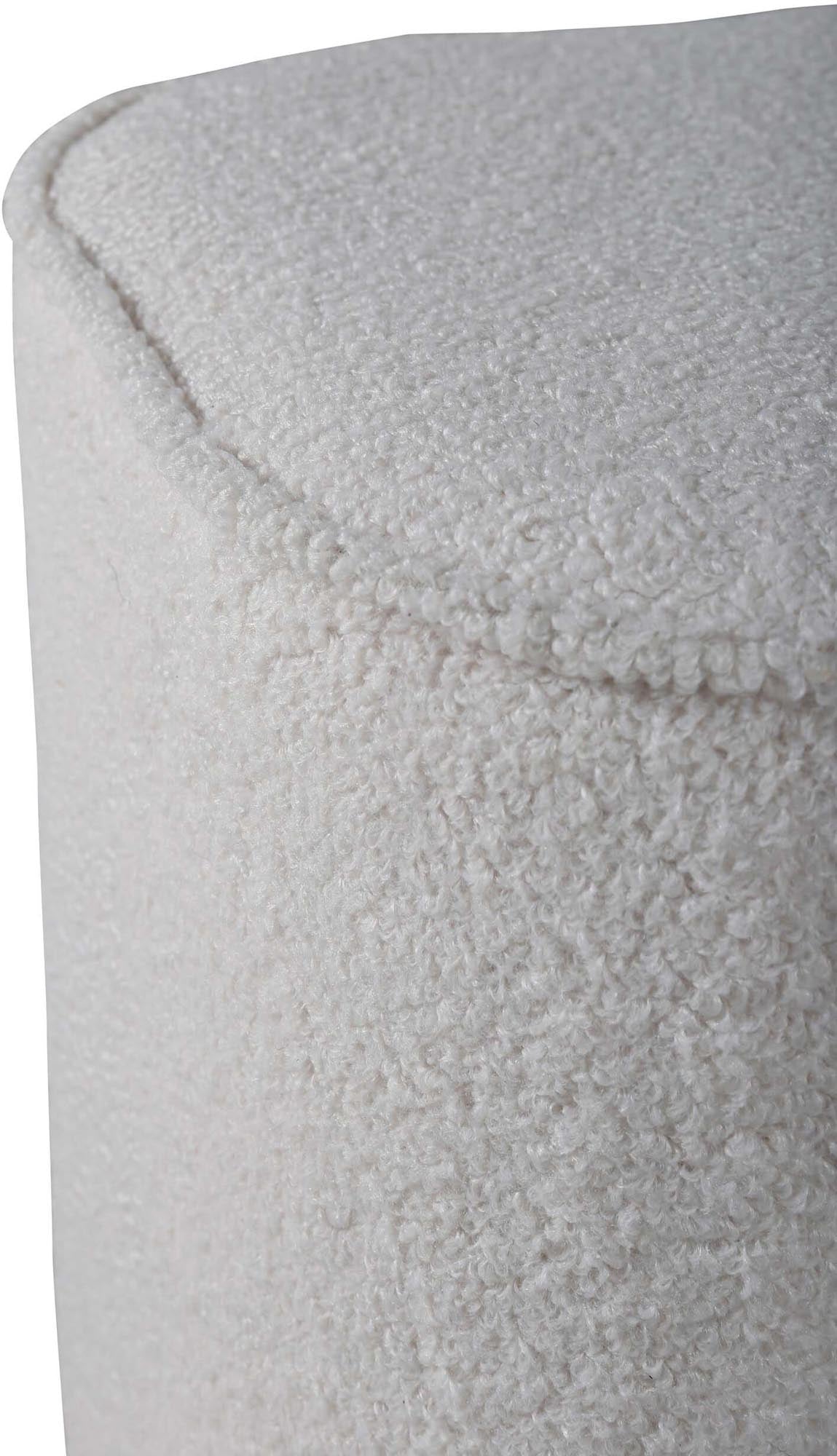 Piff Ottoman / Pouf in Weiss präsentiert im Onlineshop von KAQTU Design AG. Pouf ist von Venture Home