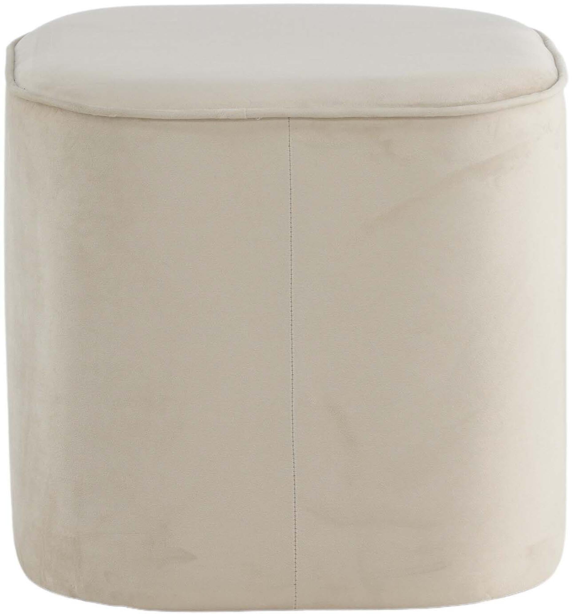 Piff Ottoman / Pouf in Weiss präsentiert im Onlineshop von KAQTU Design AG. Pouf ist von Venture Home