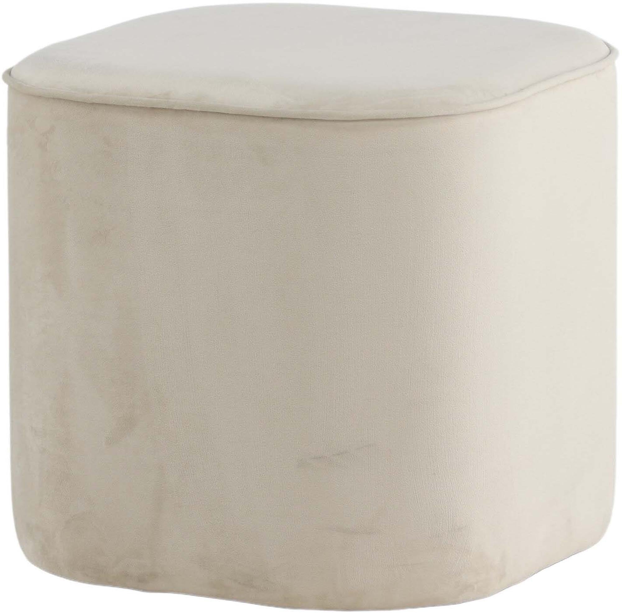 Piff Ottoman / Pouf in Weiss präsentiert im Onlineshop von KAQTU Design AG. Pouf ist von Venture Home