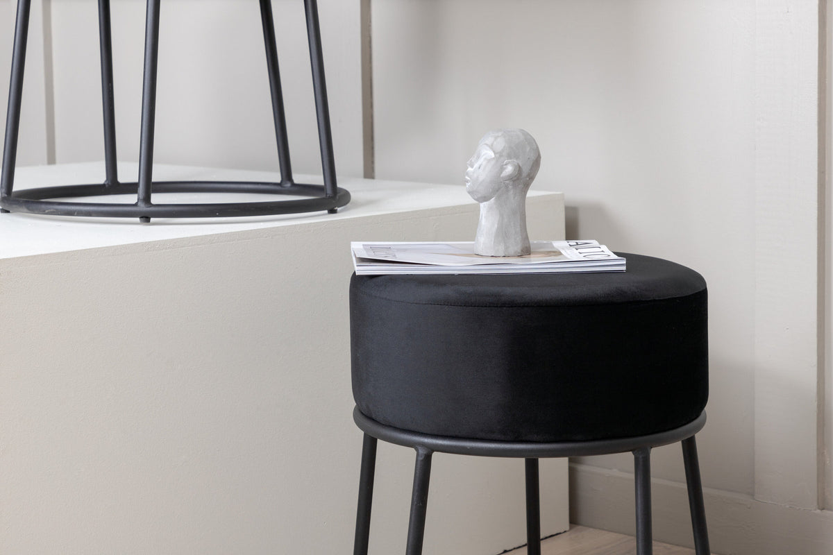 Petra Ottoman / Pouf in Schwarz präsentiert im Onlineshop von KAQTU Design AG. Pouf ist von Venture Home