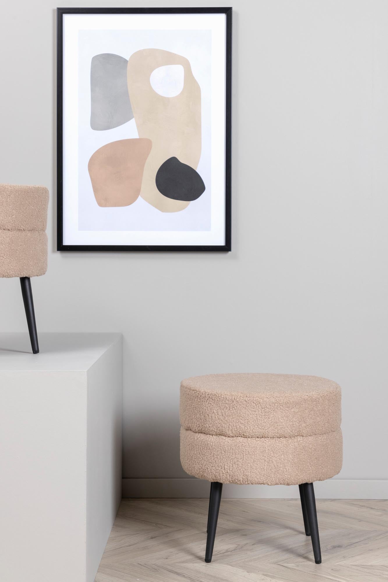 Pot Ottoman / Pouf in Beige präsentiert im Onlineshop von KAQTU Design AG. Pouf ist von Venture Home