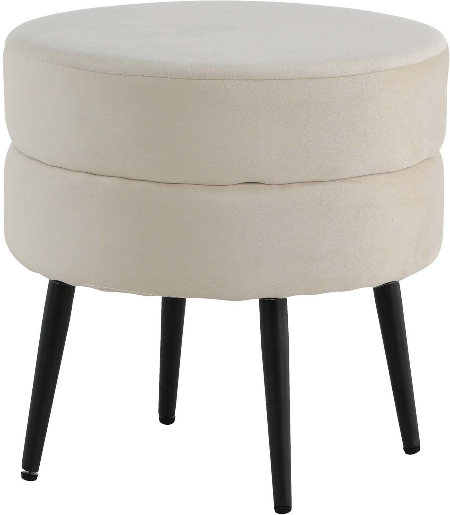 Pot Ottoman / Pouf in Hell beige präsentiert im Onlineshop von KAQTU Design AG. Pouf ist von Venture Home
