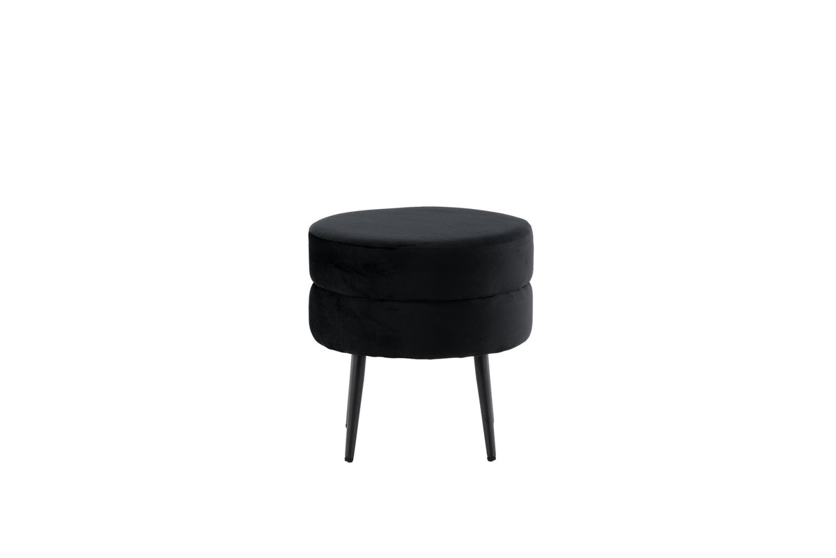 Pot Ottoman / Pouf in Schwarz präsentiert im Onlineshop von KAQTU Design AG. Pouf ist von Venture Home