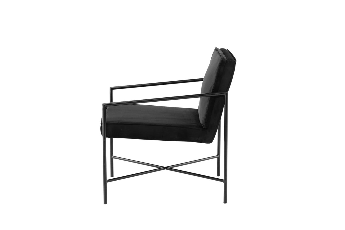 Rakel Sessel in Schwarz präsentiert im Onlineshop von KAQTU Design AG. Sessel mit Armlehnen ist von Venture Home