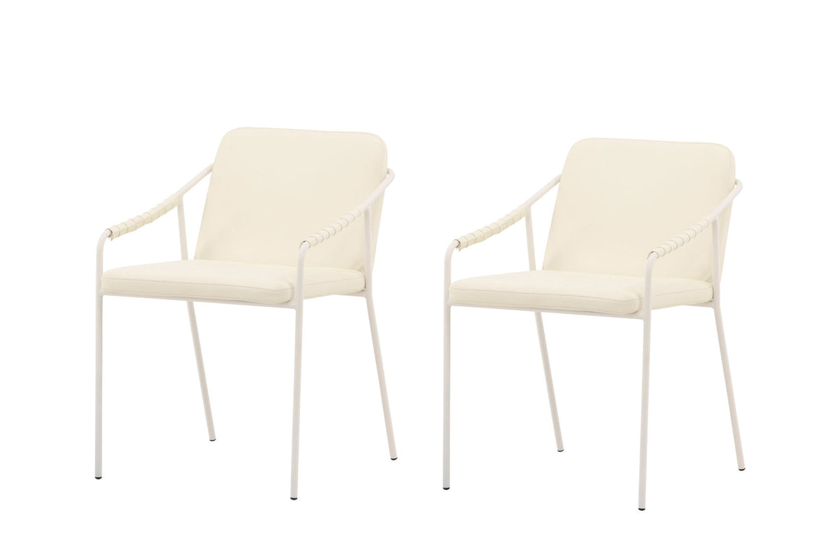 Twist Stuhl in Beige präsentiert im Onlineshop von KAQTU Design AG. Stuhl ist von Venture Home