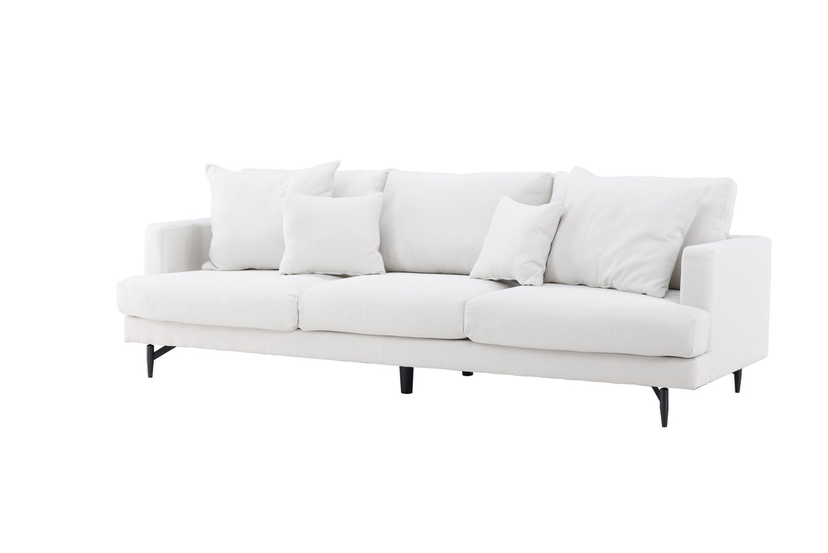 Sofia 3-Seat Sofa in Beige/Schwarz präsentiert im Onlineshop von KAQTU Design AG. 3er Sofa ist von Venture Home