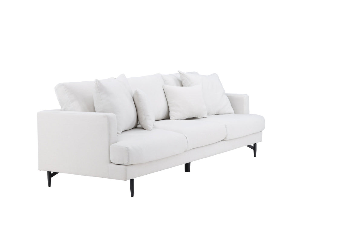 Sofia 3-Seat Sofa in Beige/Schwarz präsentiert im Onlineshop von KAQTU Design AG. 3er Sofa ist von Venture Home