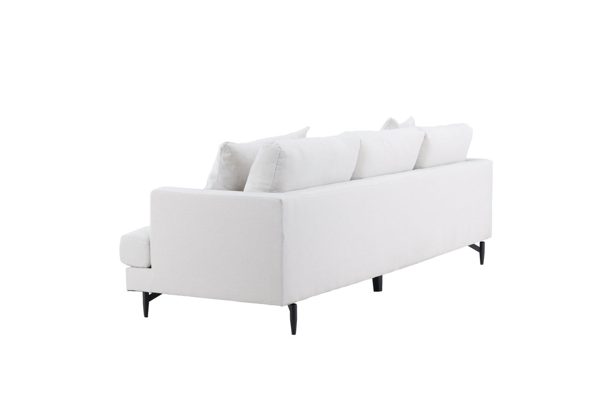 Sofia 3-Seat Sofa in Beige/Schwarz präsentiert im Onlineshop von KAQTU Design AG. 3er Sofa ist von Venture Home
