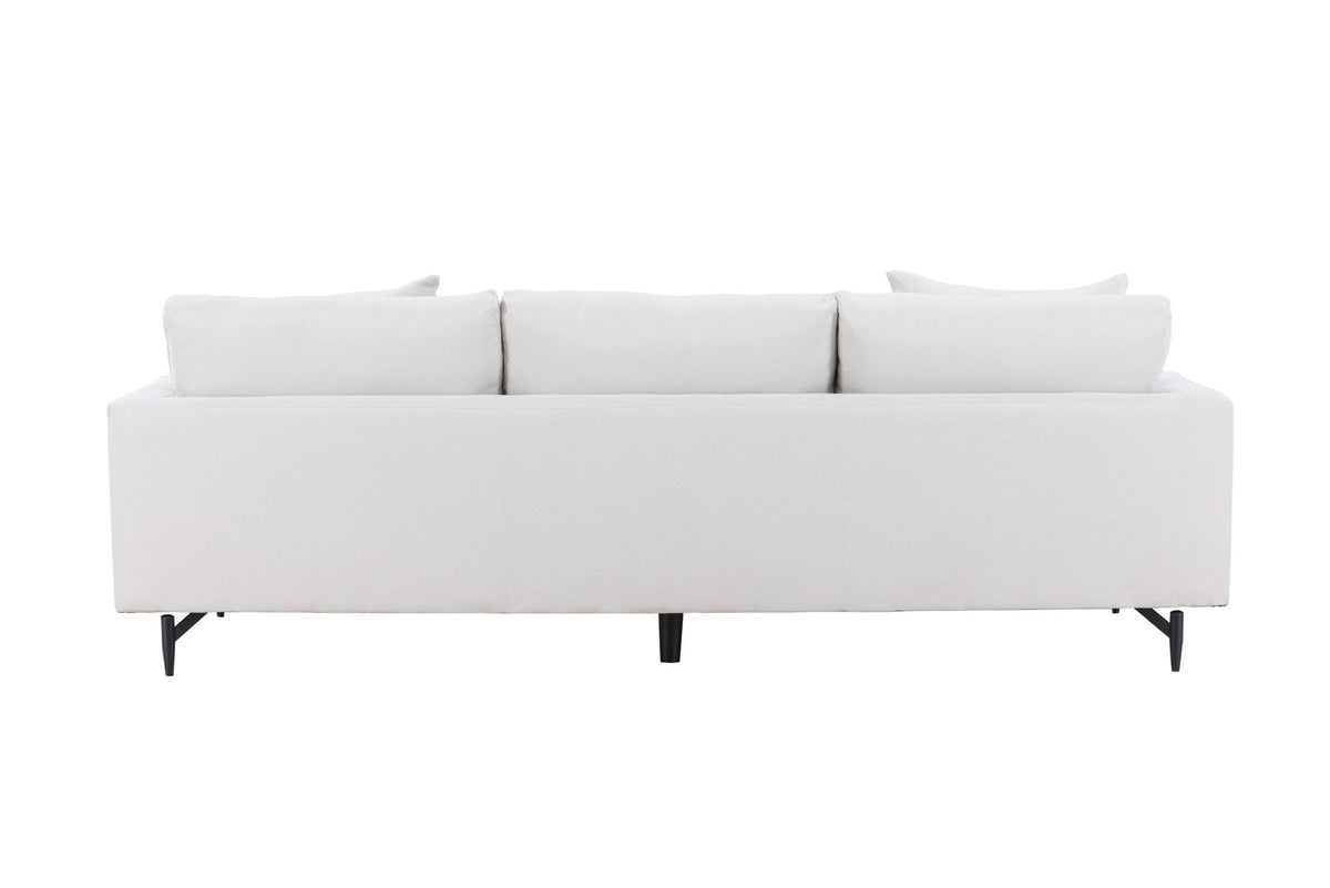 Sofia 3-Seat Sofa in Beige/Schwarz präsentiert im Onlineshop von KAQTU Design AG. 3er Sofa ist von Venture Home