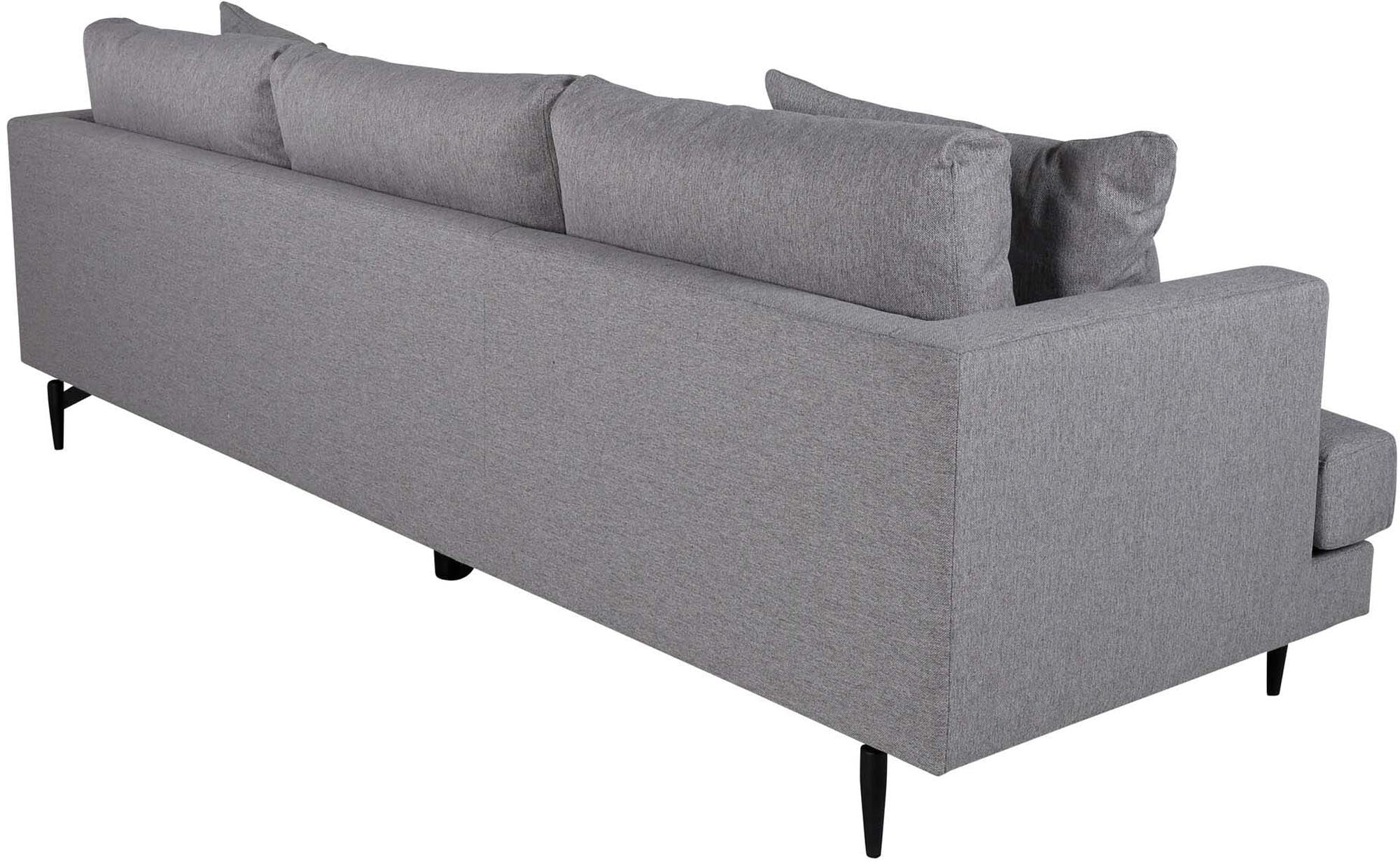 Erleben Sie das Sofia Sofa von Venture Home: Ein stilvolles 3er Sofa aus strapazierfähigem Cord-Stoff, das modernen Komfort mit nostalgischem Flair verbindet.