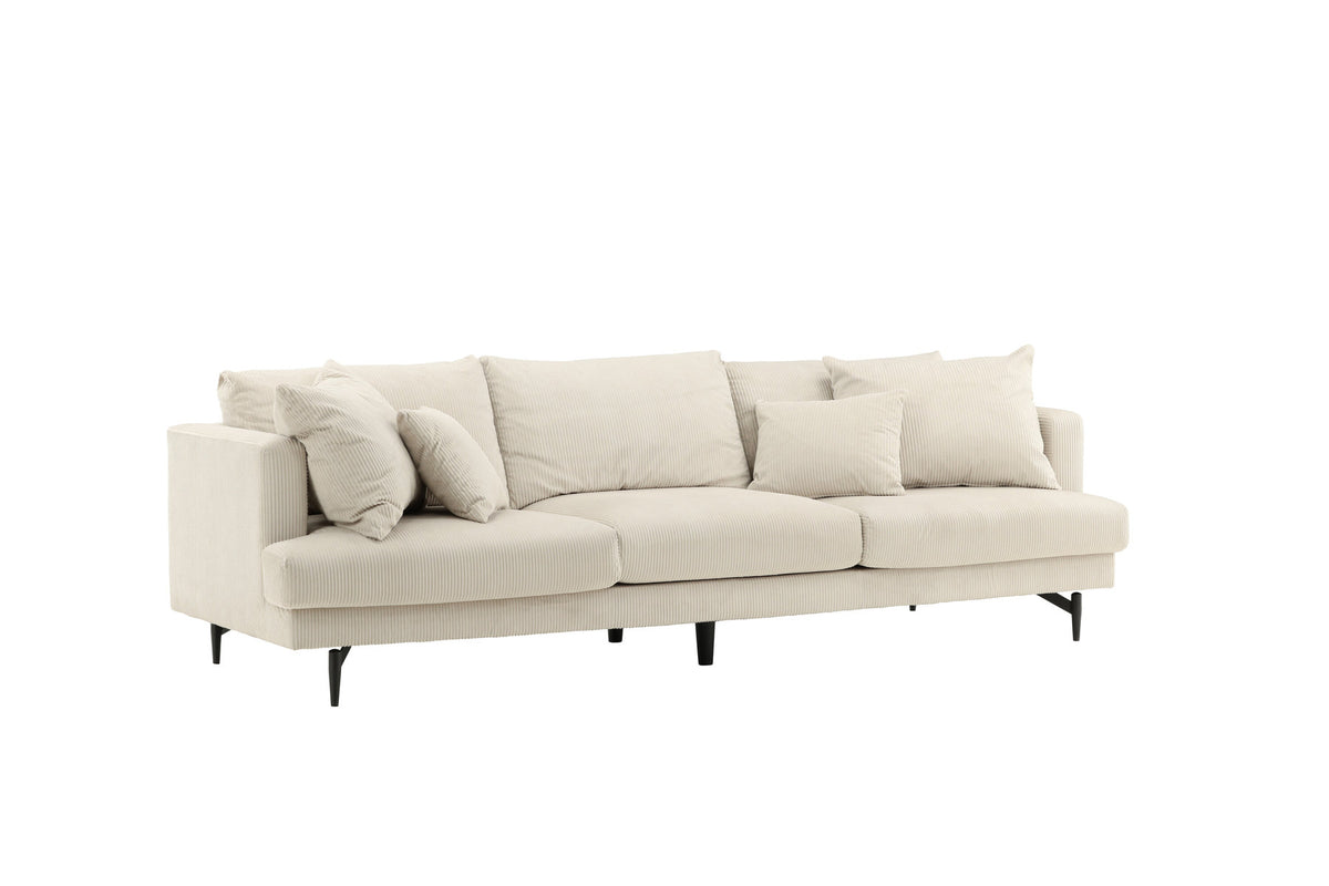 Sofia Sofa in Beige präsentiert im Onlineshop von KAQTU Design AG. 3er Sofa ist von Venture Home
