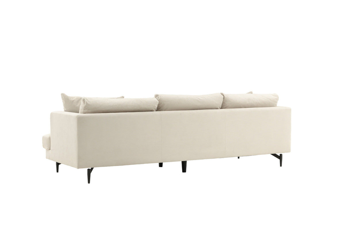 Sofia Sofa in Beige präsentiert im Onlineshop von KAQTU Design AG. 3er Sofa ist von Venture Home