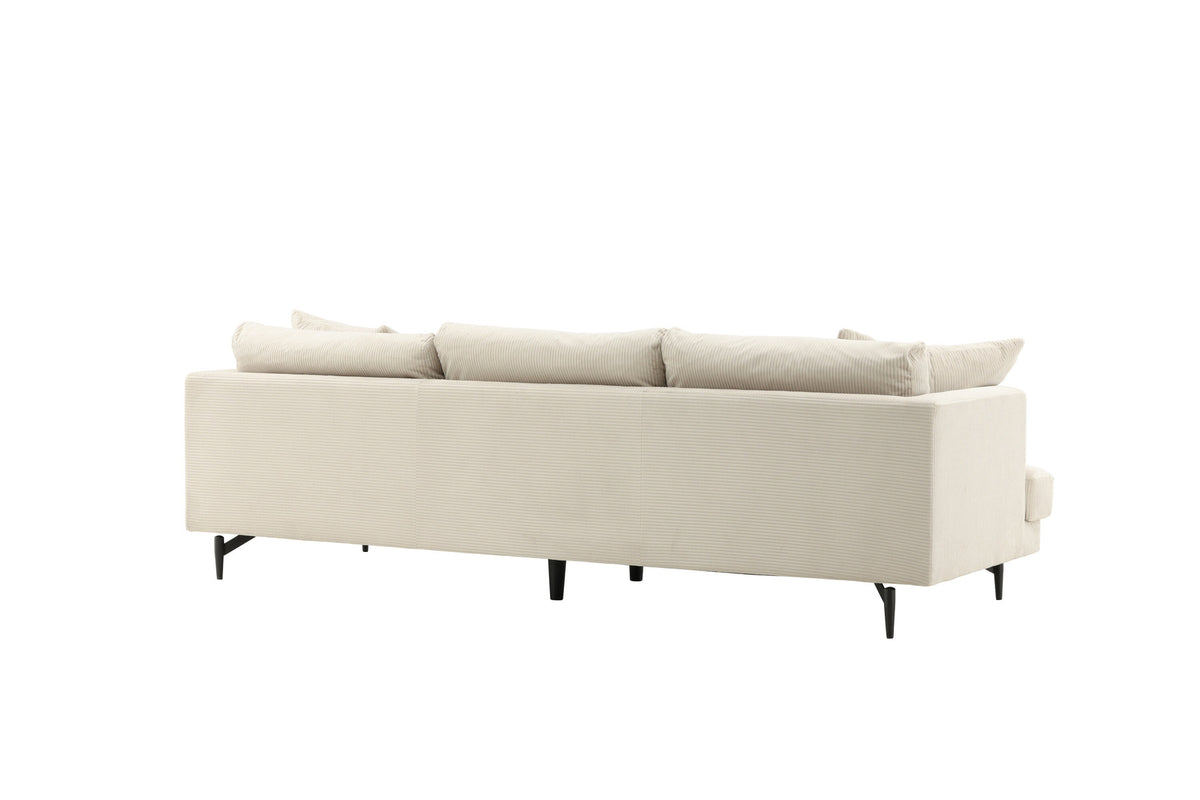Sofia Sofa in Beige präsentiert im Onlineshop von KAQTU Design AG. 3er Sofa ist von Venture Home