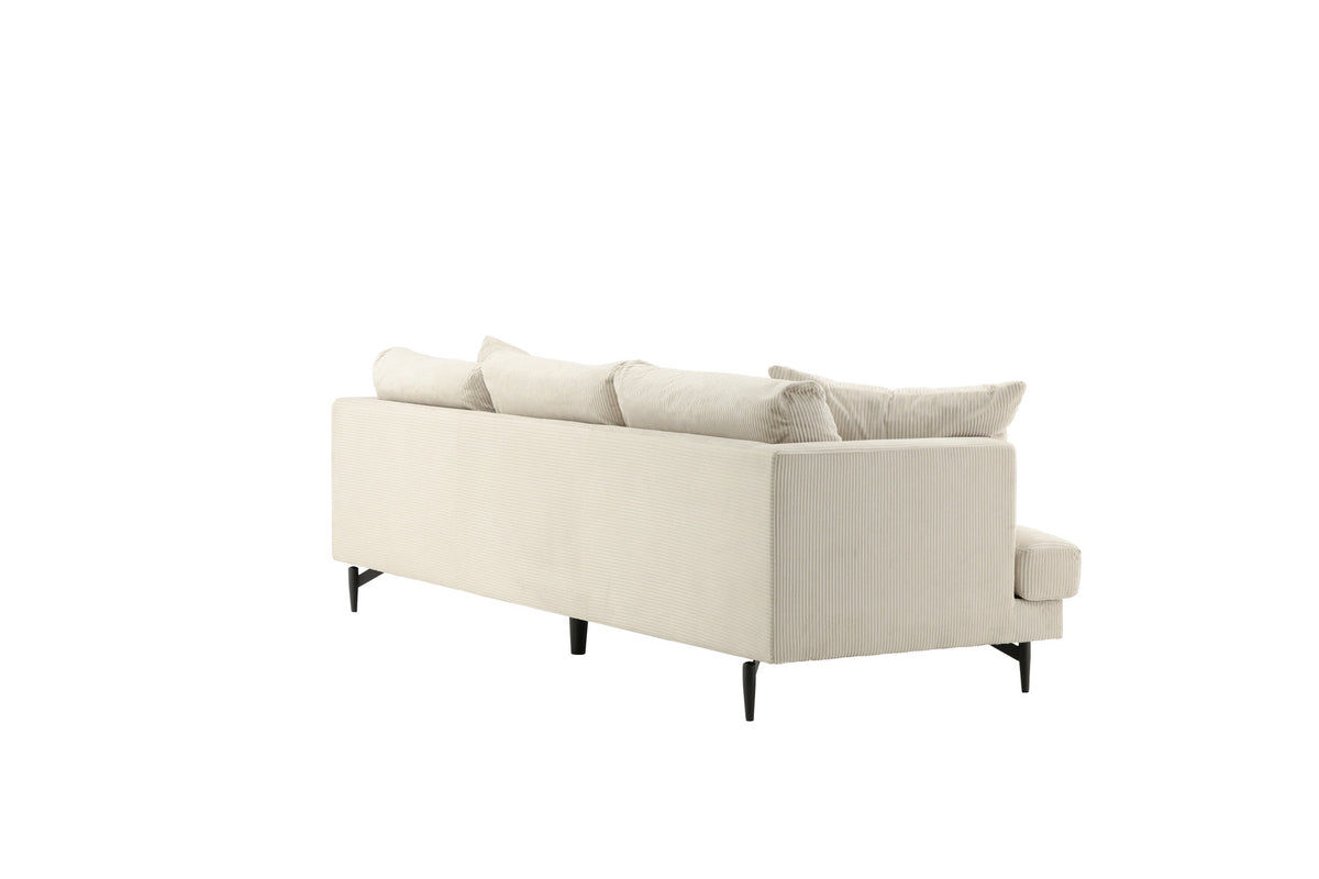 Sofia Sofa in Beige präsentiert im Onlineshop von KAQTU Design AG. 3er Sofa ist von Venture Home