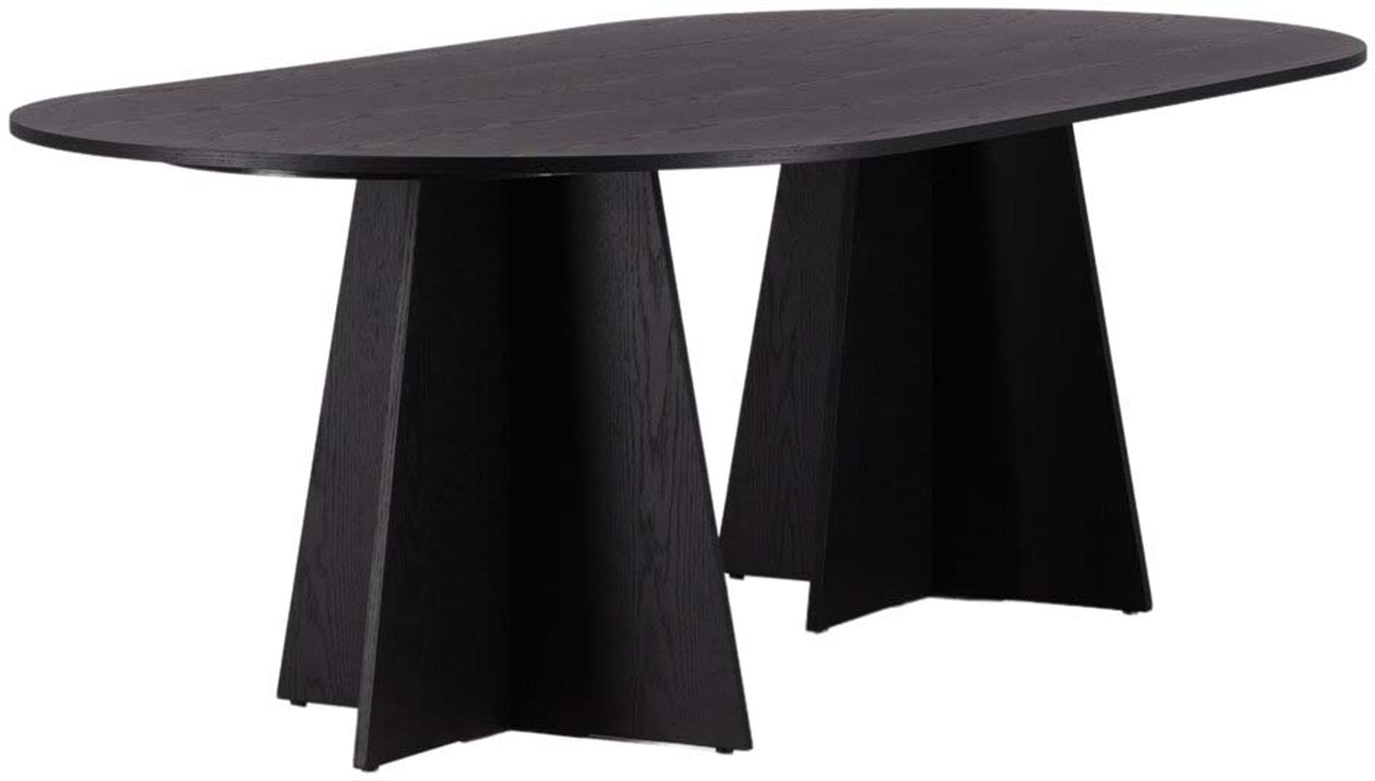 Eleganter Bootcut Esstisch oval von Venture Home, ideal für gesellige Abende und stilvolle Einrichtung. Hochwertiges MDF und modernes Design.