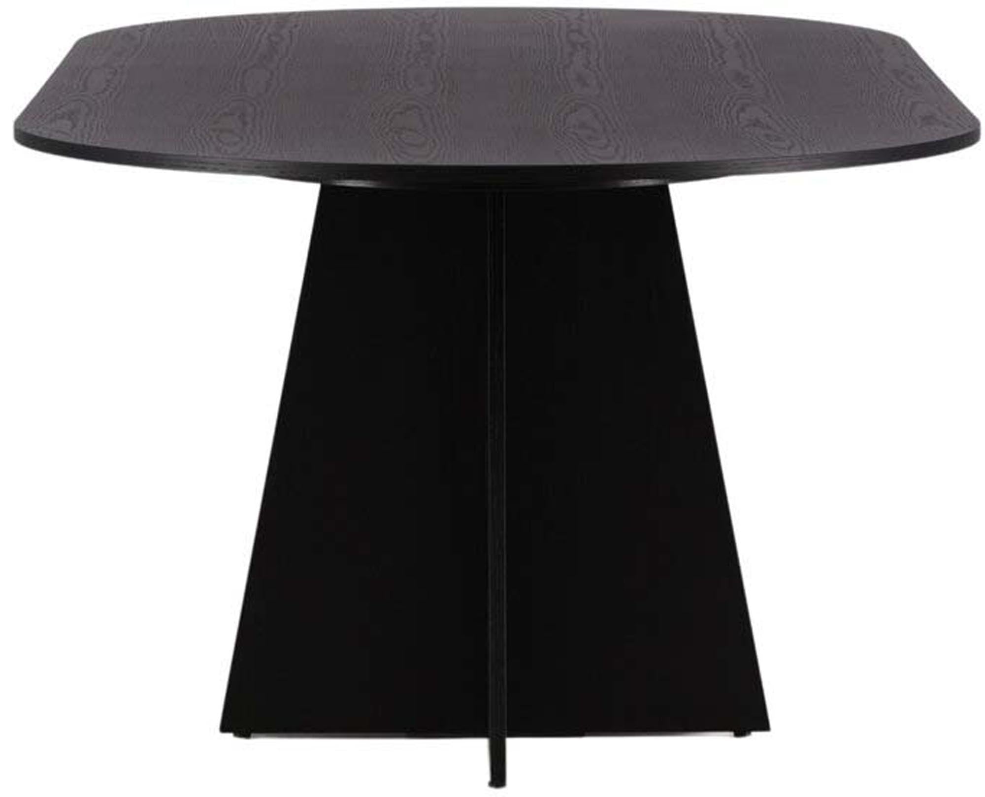 Stilvoller ovaler Bootcut Esstisch von Venture Home, gefertigt aus robustem MDF mit edlem Furnier. Perfekt für gesellige Runden und modernes Wohnen.