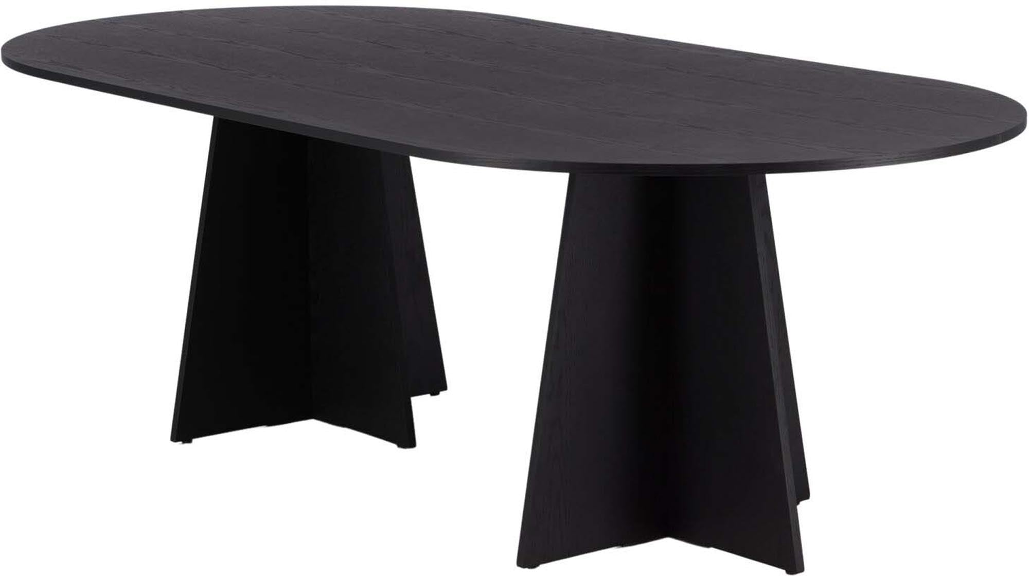 Eleganter ovaler Esstisch von Venture Home mit MDF-Furnier, modernem Gestell und viel Platz für gesellige Runden.