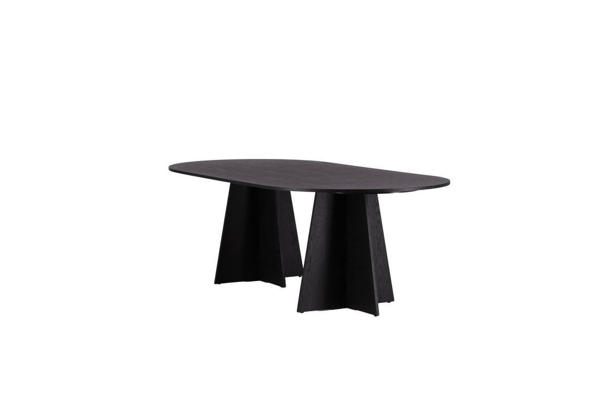 Bootcut Esstisch oval in Schwarz präsentiert im Onlineshop von KAQTU Design AG. Esstisch ist von Venture Home