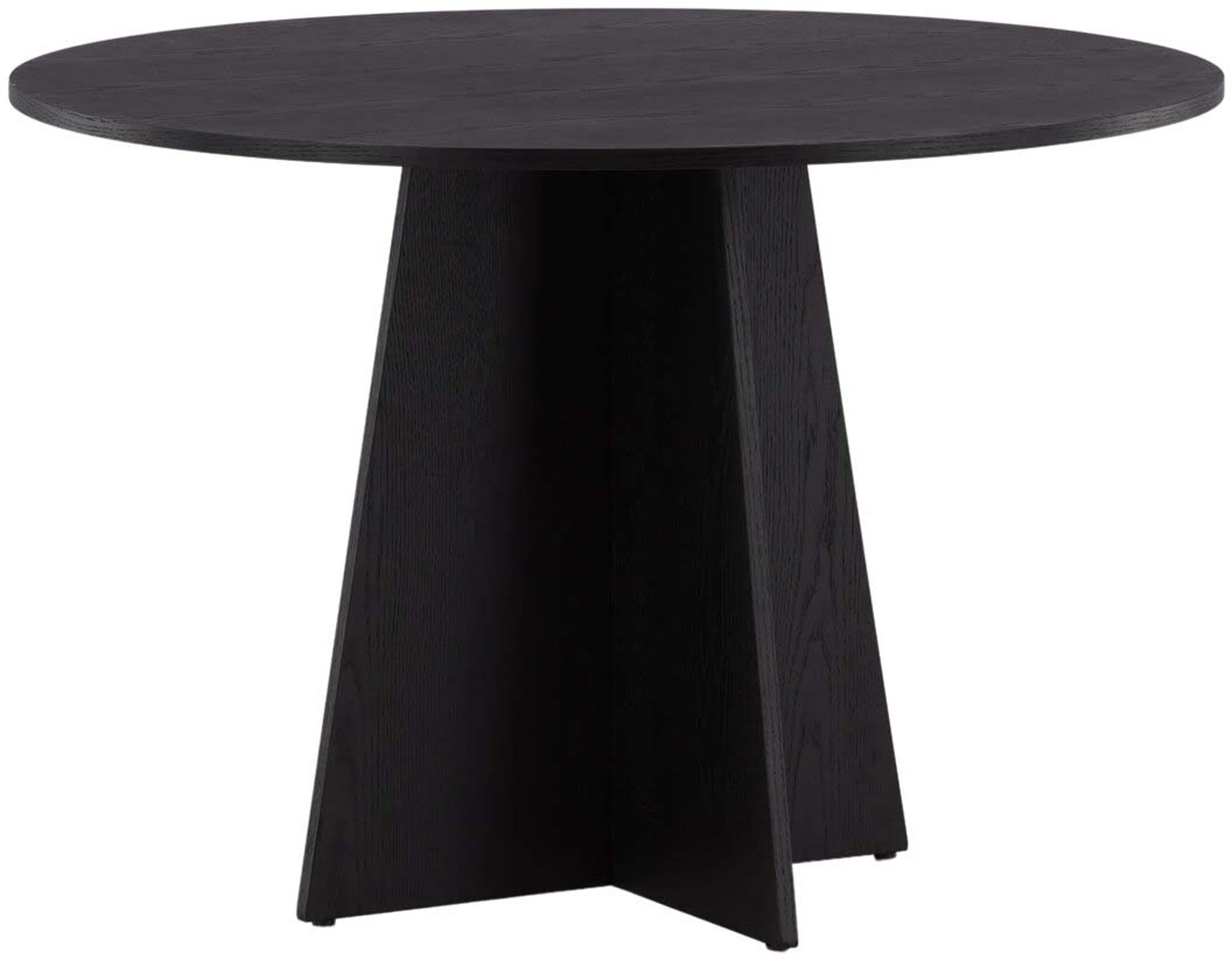 Bootcut Esstisch rund in Schwarz präsentiert im Onlineshop von KAQTU Design AG. Esstisch ist von Venture Home