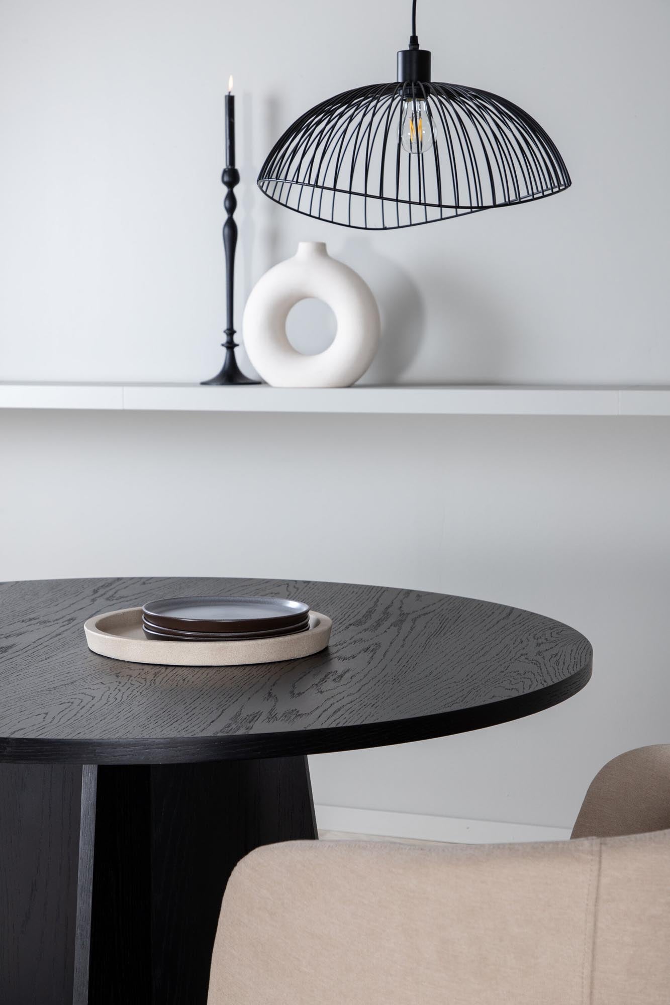 Bootcut Esstisch rund in Schwarz präsentiert im Onlineshop von KAQTU Design AG. Esstisch ist von Venture Home