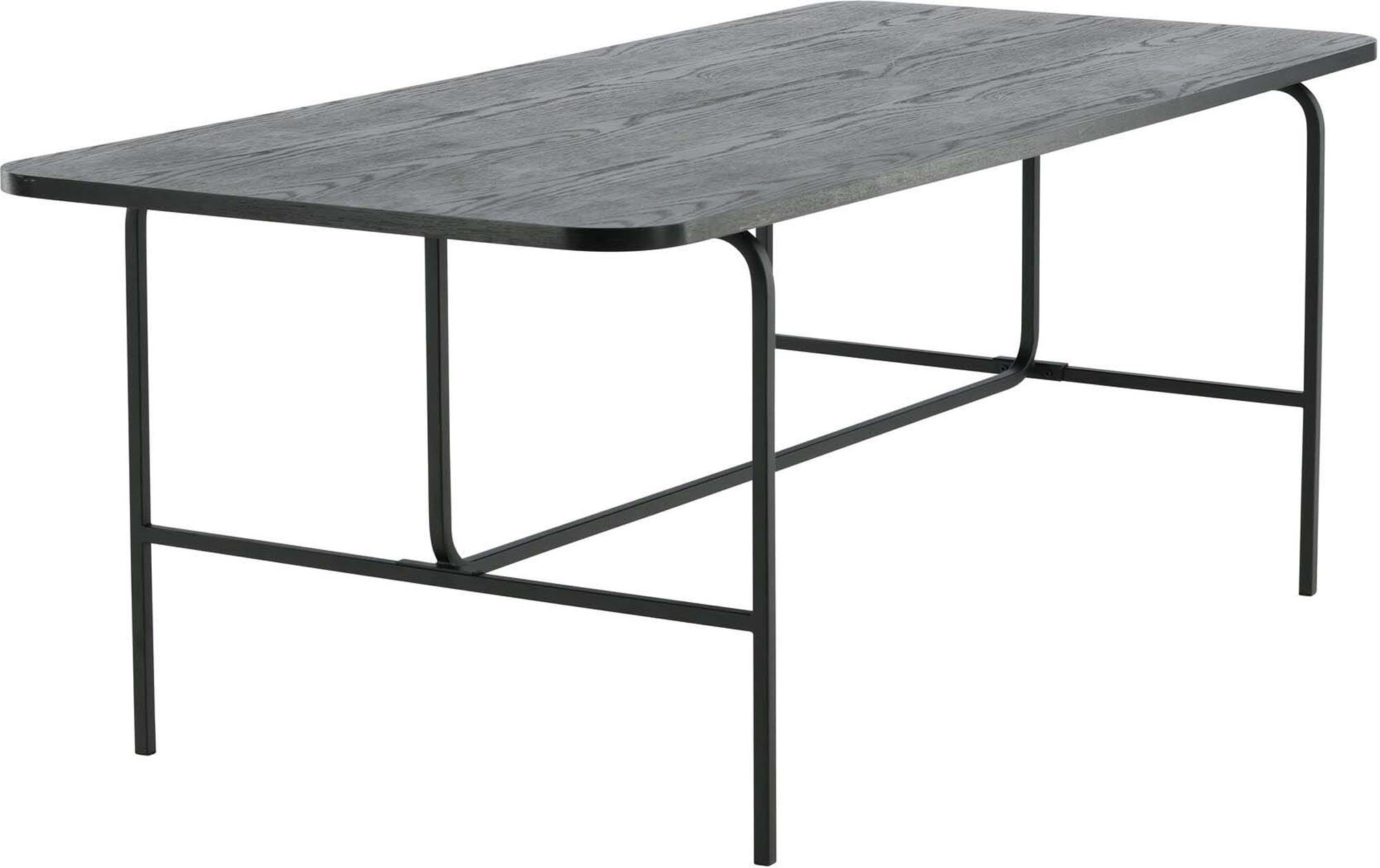 Eleganter Uno Esstisch von Venture Home: Robuste MDF-Oberfläche, modernes Metallgestell und ideal für gesellige Abende mit bis zu sechs Personen.