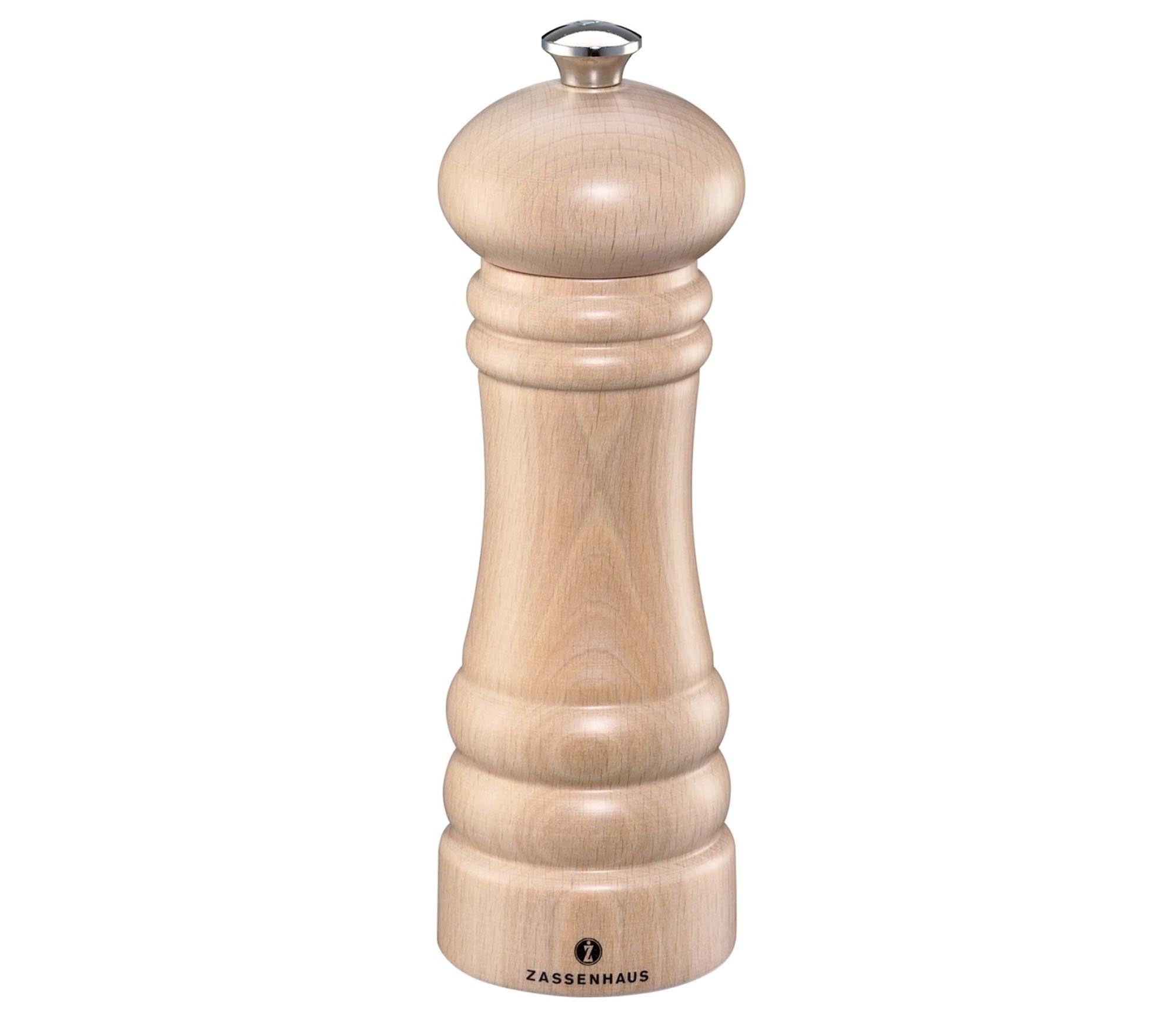 Elegante Salzmühle "Berlin" 18 cm aus Holz, einstellbares Mahlwerk, stilvoll und langlebig – ein Muss für Geniesser.