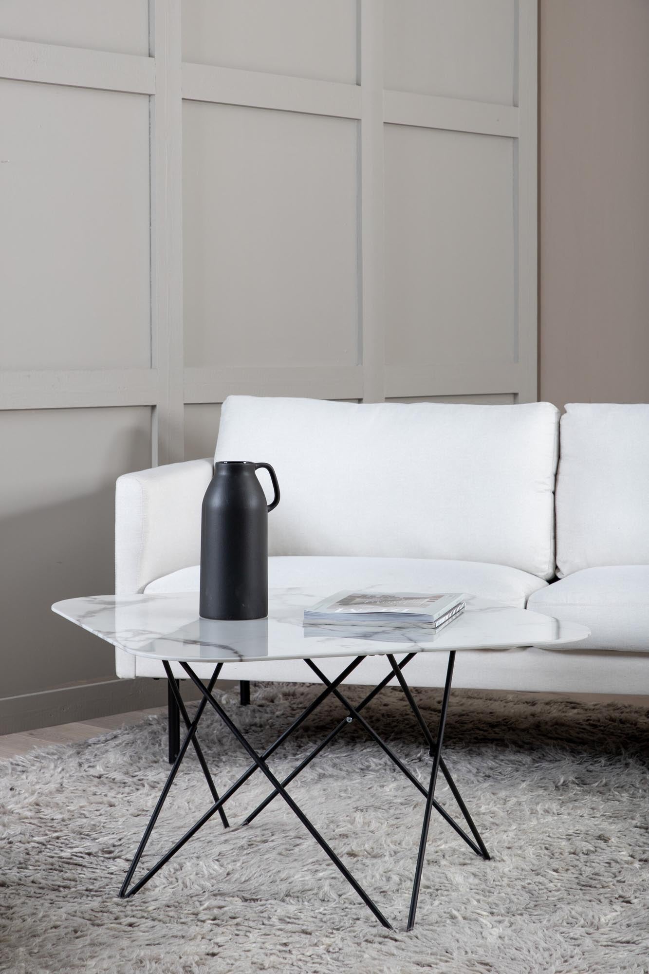Tristar Beistelltisch in Weiss / Schwarz präsentiert im Onlineshop von KAQTU Design AG. Beistelltisch ist von Venture Home