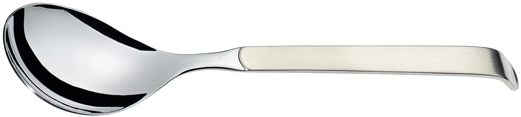 Eleganter 29 cm Salatlöffel aus 18/10 Edelstahl, rostbeständig, langlebig, ideal für grosse Salatschüsseln und festliche Anlässe.