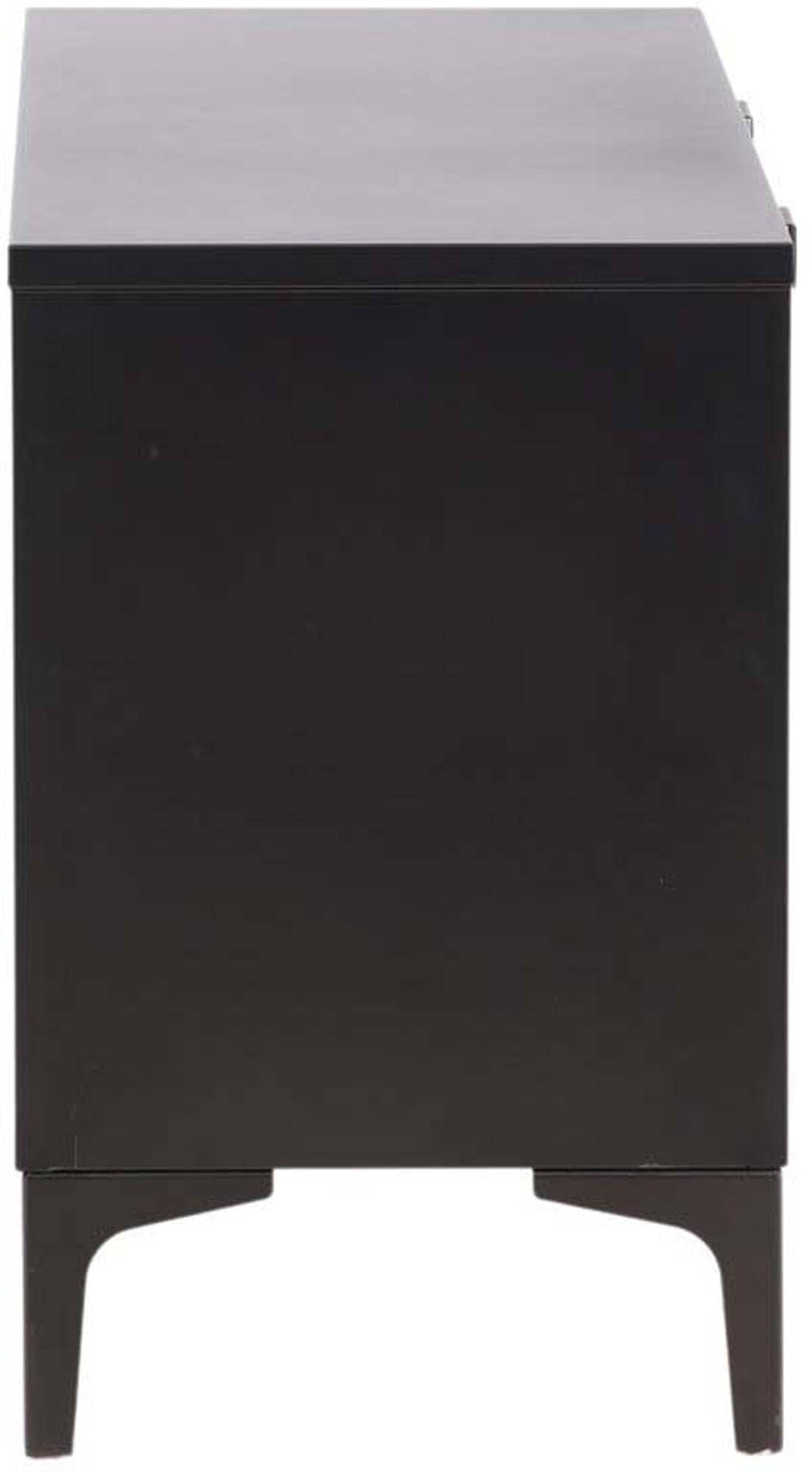 Stilvolle Piring TV-Bank von Venture Home: Robuste Stahlkonstruktion, viel Stauraum und modernes Design für Ihr Zuhause.