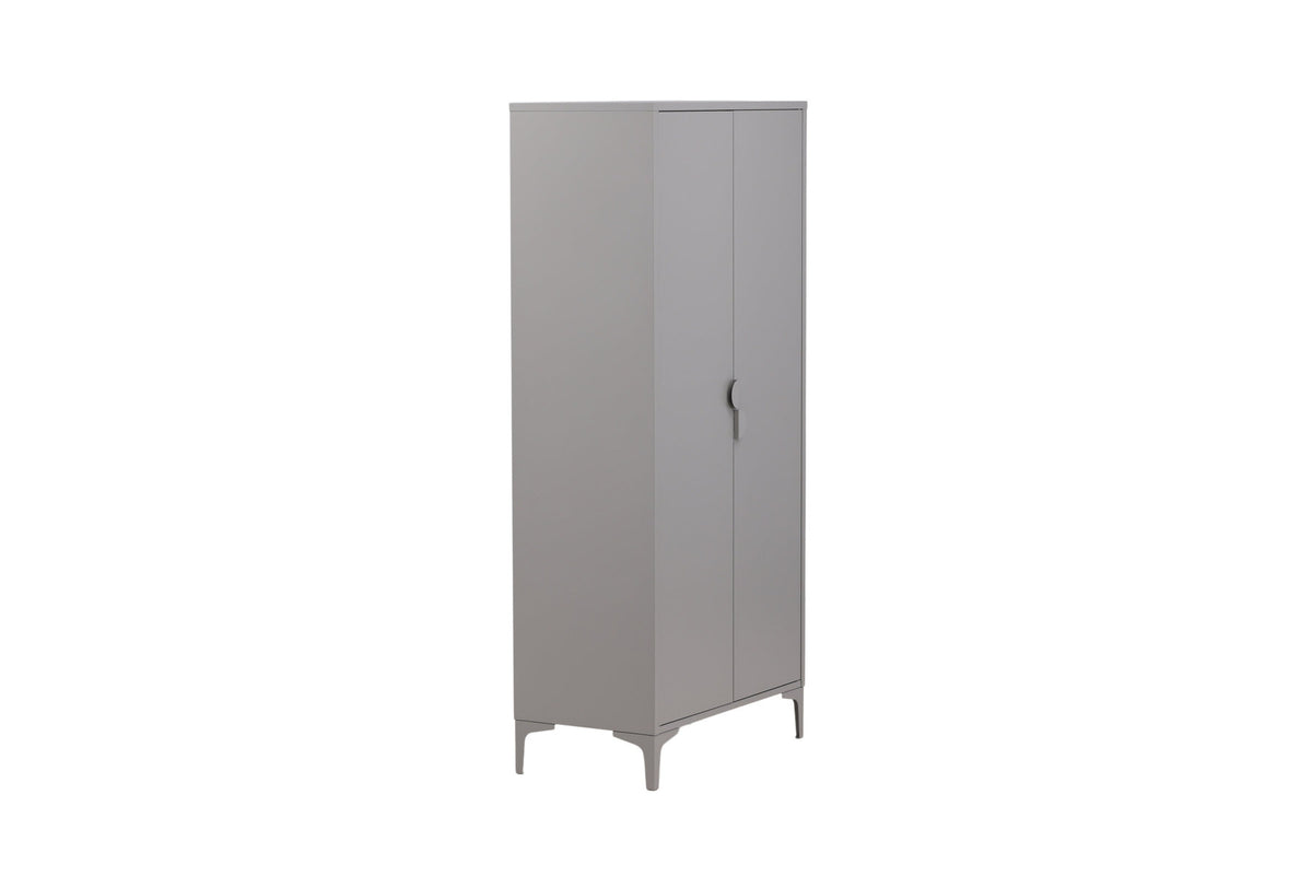 Piring Garderobe in Hellgrau präsentiert im Onlineshop von KAQTU Design AG. Drehtürenschrank ist von Venture Home