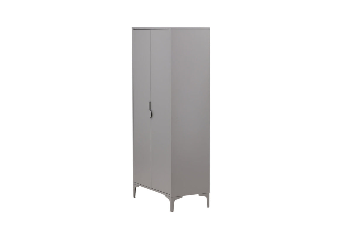 Piring Garderobe in Hellgrau präsentiert im Onlineshop von KAQTU Design AG. Drehtürenschrank ist von Venture Home