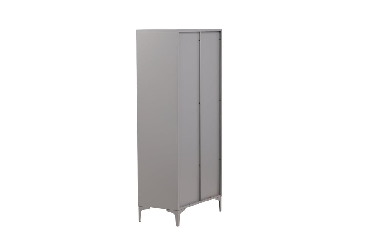 Piring Garderobe in Hellgrau präsentiert im Onlineshop von KAQTU Design AG. Drehtürenschrank ist von Venture Home