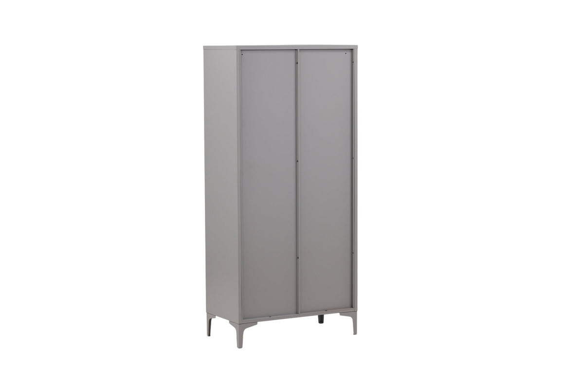 Piring Garderobe in Hellgrau präsentiert im Onlineshop von KAQTU Design AG. Drehtürenschrank ist von Venture Home
