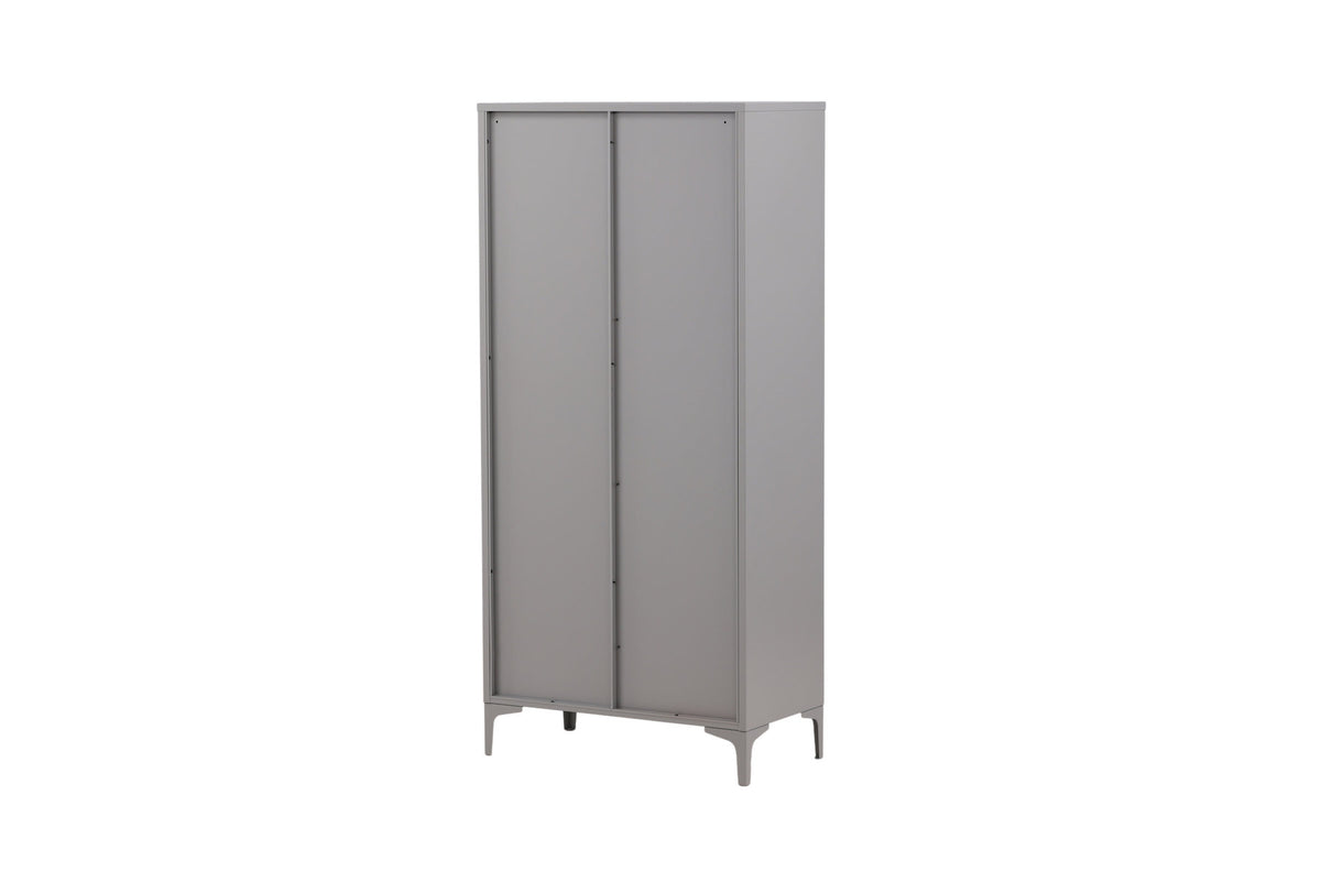Piring Garderobe in Hellgrau präsentiert im Onlineshop von KAQTU Design AG. Drehtürenschrank ist von Venture Home