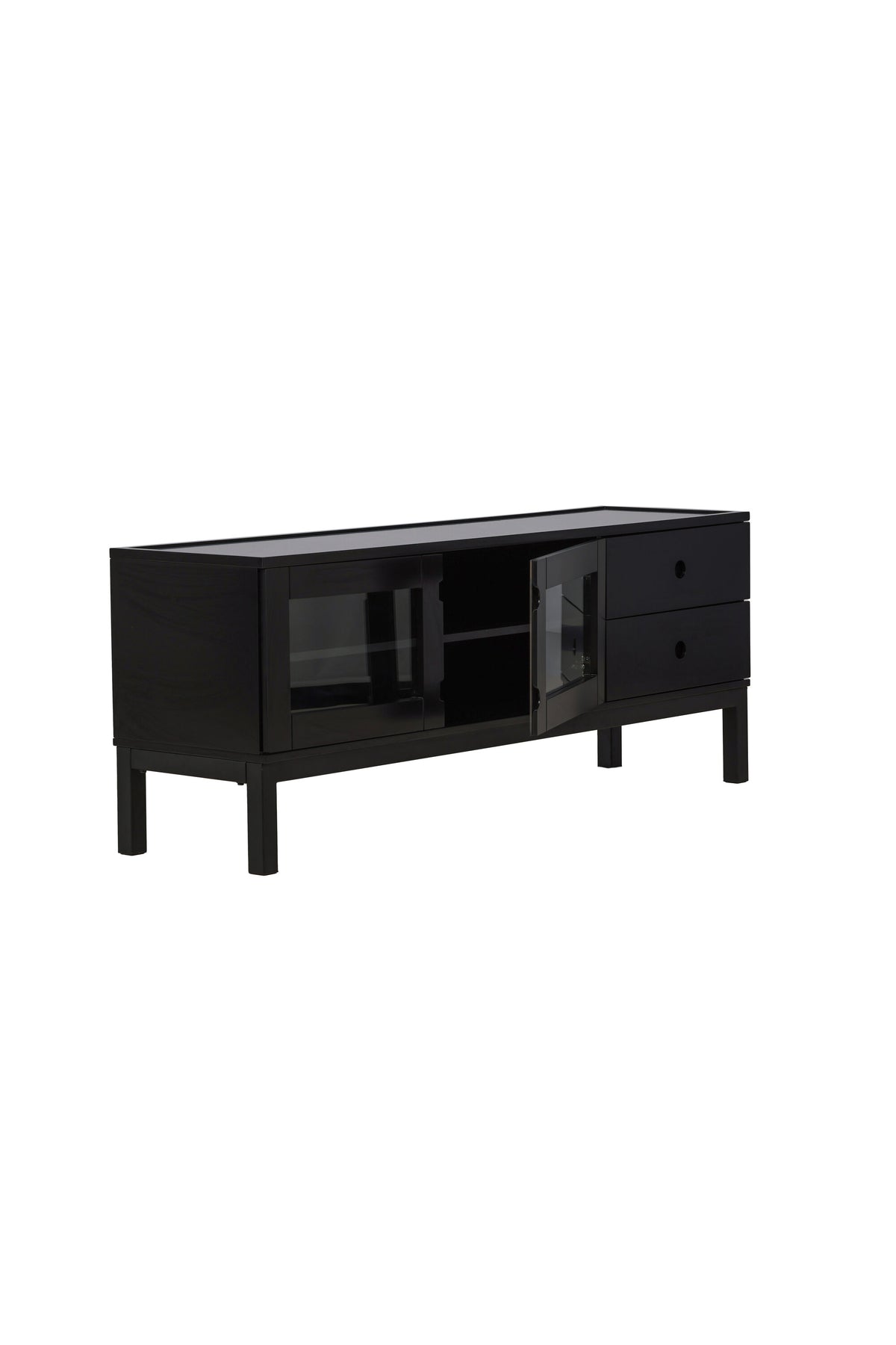Alcoa Kabinett in Schwarz präsentiert im Onlineshop von KAQTU Design AG. Regal Zubehör ist von Venture Home
