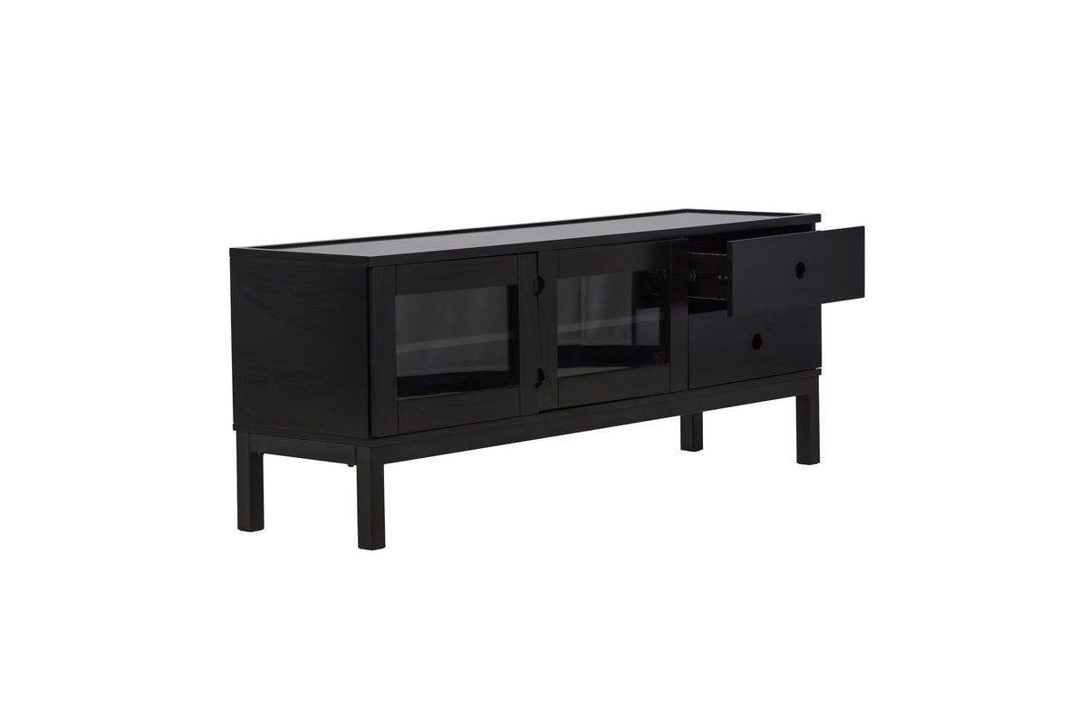 Alcoa Kabinett in Schwarz präsentiert im Onlineshop von KAQTU Design AG. Regal Zubehör ist von Venture Home